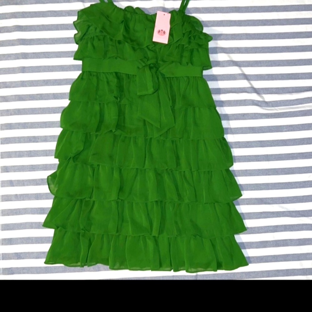 Juicy Coture green dress 14 L